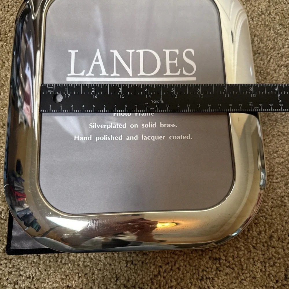 VTG Landes 8 X 10 Picture Frame Silver Plated on Brass (read) Classic Modern